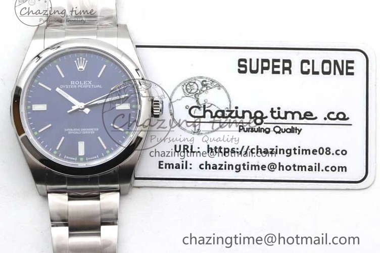 MiroTime 0105 Oyster Perpetual 39mm 114300 EWF 1:1 Best Edition 904L Steel Blue Dial on SS Bracelet SA WaterResistant 2005